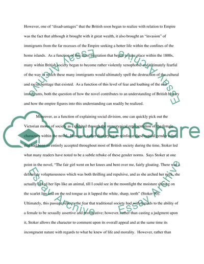 Bram Stokers Dracula: An Analysis of Historical Meaning through the Lens of Empire