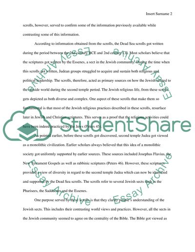 Dead Sea Scrolls: Judaism and Christianity