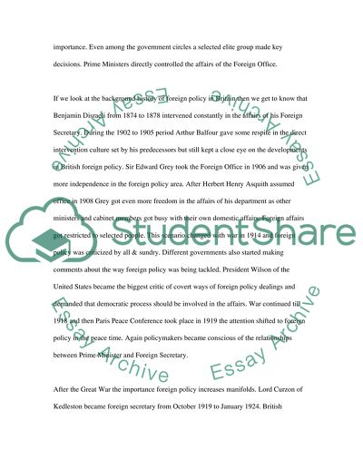 The Era of Lloyd Georges Government