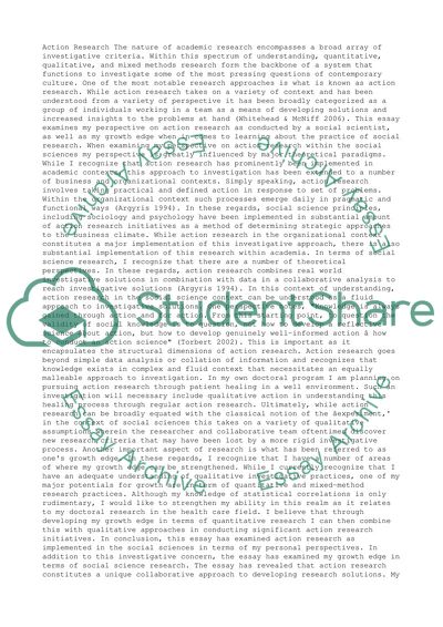 The Nature of Academic Research