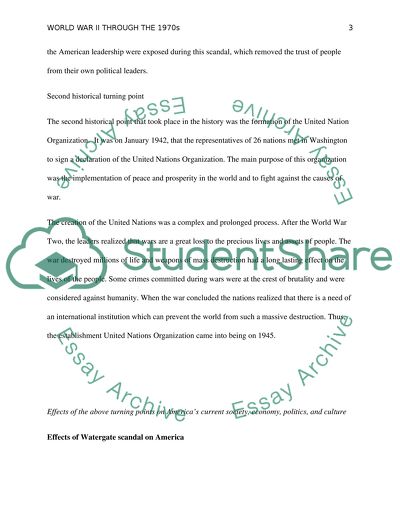 World War II through the 1970s