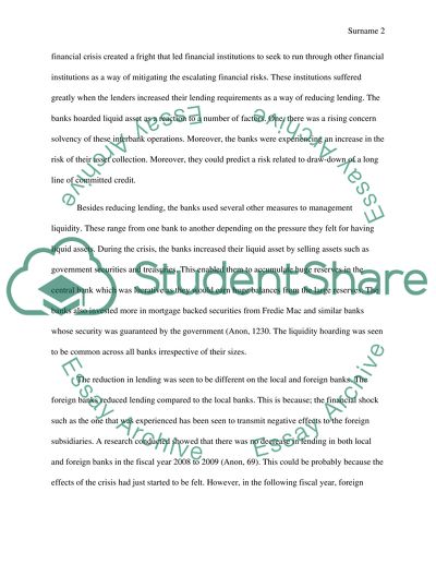 Short written presentation