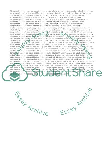 Development of Energy Derivatives in Risk Management