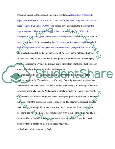 Critique as a Research Methods