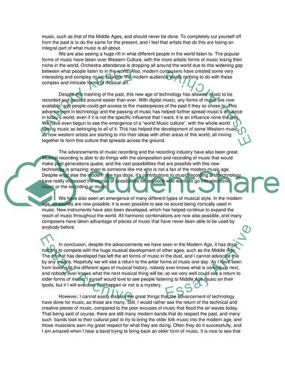 Compare Two Types of Music Eras