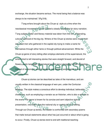 Genres: Chuan Qi versus Huaben