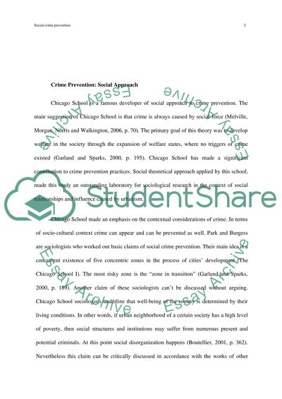 Social Crime Prevention