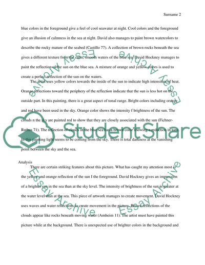 Visual Analysis Assessment Form of Figurative Work