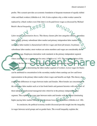 Political Economy of Race, Class and Gender