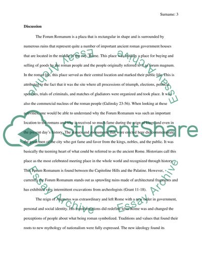 Augustan Transformation of the Forum Romanum