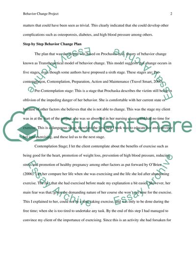 Behavior Change Project