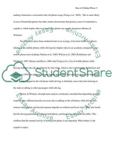 Cellular Phone Usage in the Car