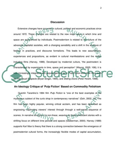 An Ideology Critique of Pulp Fiction Based on Commodity Fetishism