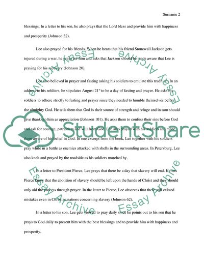 Robert E. Lee the Christian by W. Johnson