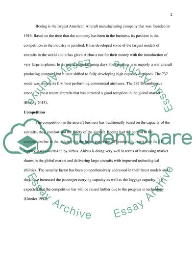 Background on Boeing & Airbus