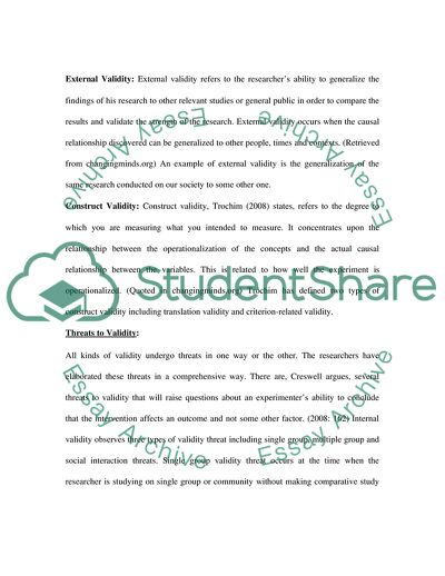 Three Main Types of Validity