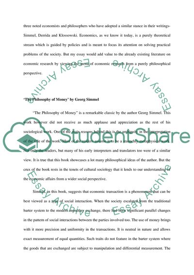 Philosophy and Language of Money