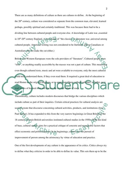 The Recent History and Dynamics of Culture