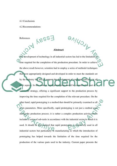 The Influence of Rapid Prototyping in this Day and Culture