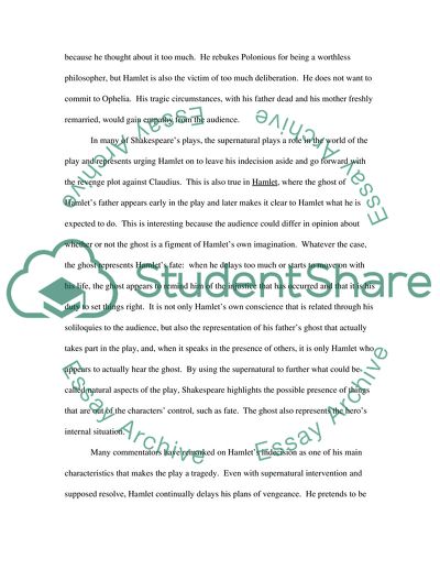 Hamlet is Finally a Hero