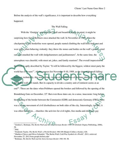 The Fall of the Berlin Wall