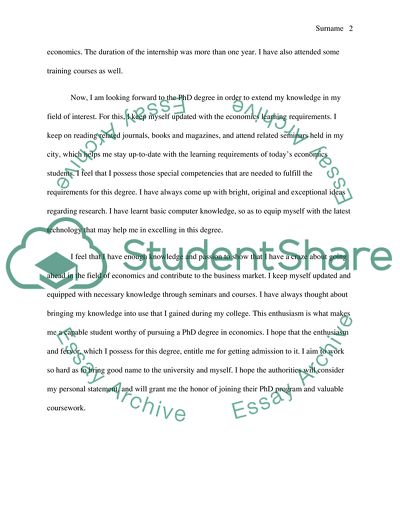 Economics Learning Requirements