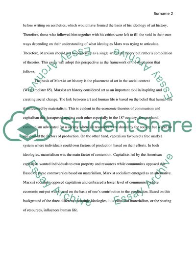 Marxist Theory of Recording Art History