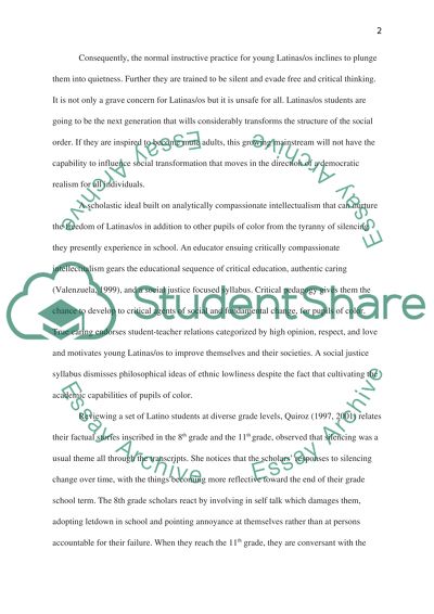 Latina/o students and Education