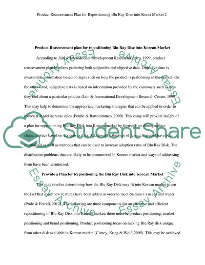 Product Reassessment