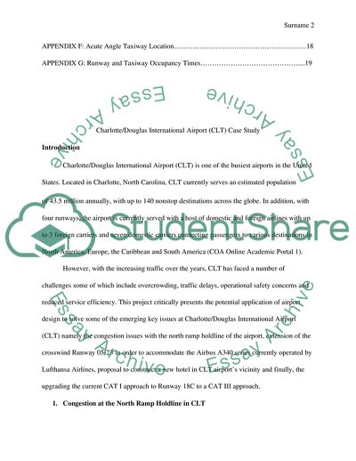 Charlotte/Douglas International Airport Case