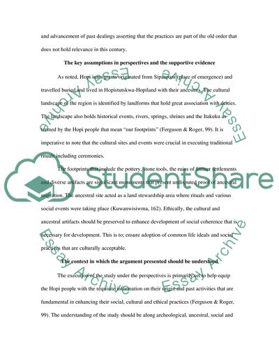 Origin of Hopi People