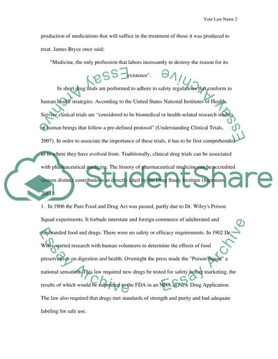 Clinical Trial Drugs Regulations and Manufacture