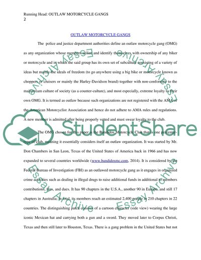 Organized Crime Gangs