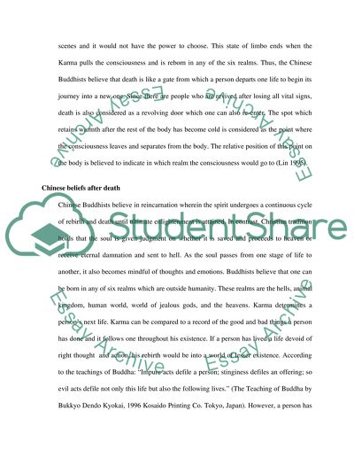 Buddhist Beliefs about Death and Dying