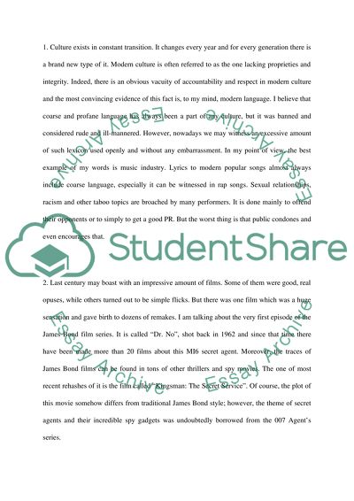 Culture Exists in Constant Transition