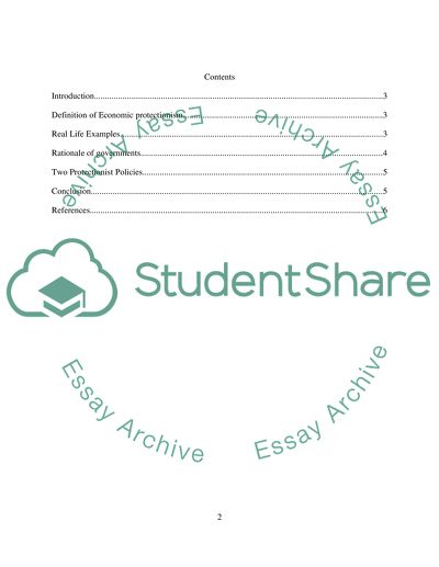 Explain Economic Protectionism by Using Real Examples