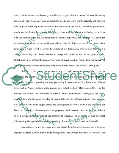 Internet Creating a Homogeneous Culture