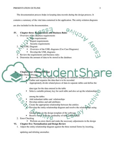 Presentation Outline