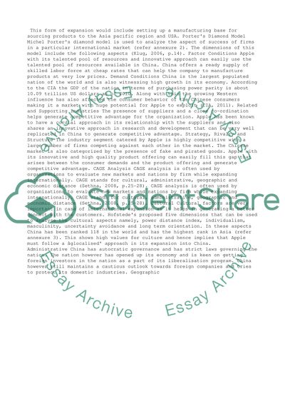 CAGE Analysis of Apple