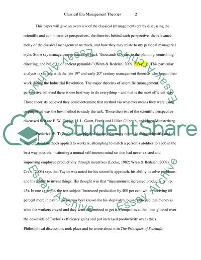 Classical Era Reflection Paper