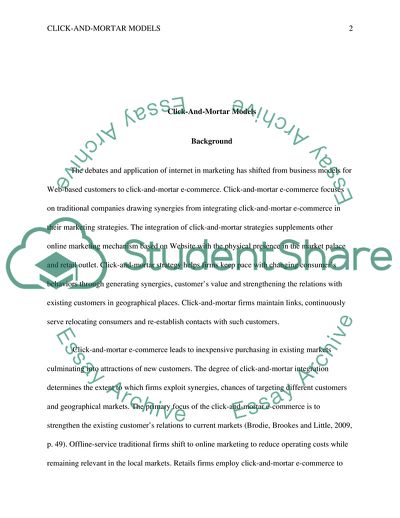 Click-And-Mortar Models