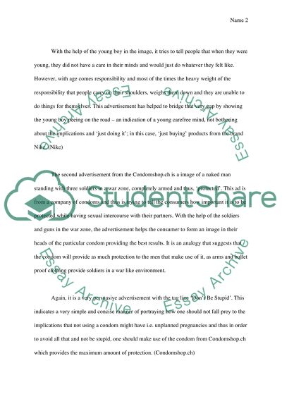 Analysis of Nike and Condomshop.ch. Advertisements