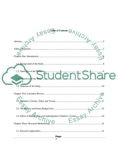 Will Childrens Centre Managers effectively respond to budget cuts without compromising the children centres ethos and vision
