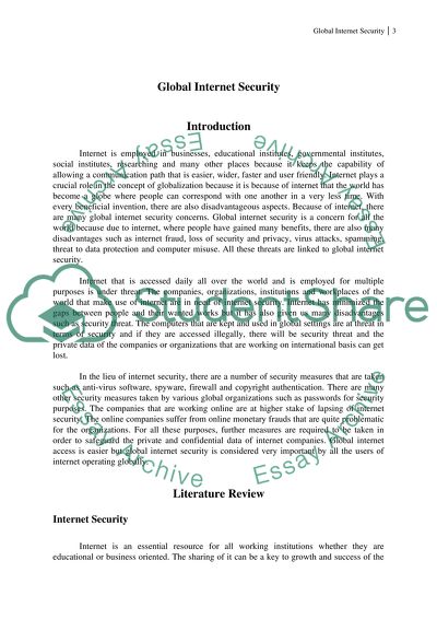 Global Internet Security