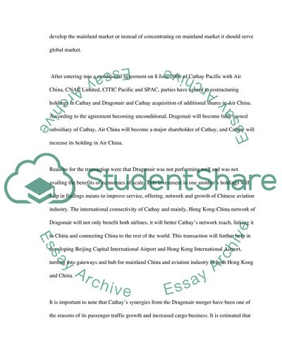 Cathay Pacific Airways - China or the World