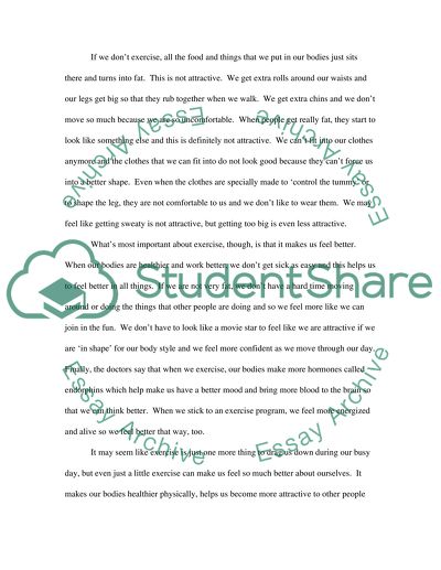 I Believe Its Important to Exercise