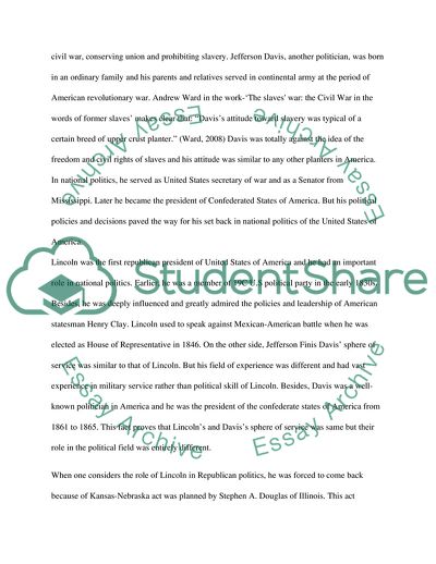 Abraham Lincoln vs. Jefferson Davis