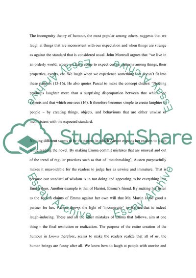 Emmas Humour through the Portrayal of Human Folly