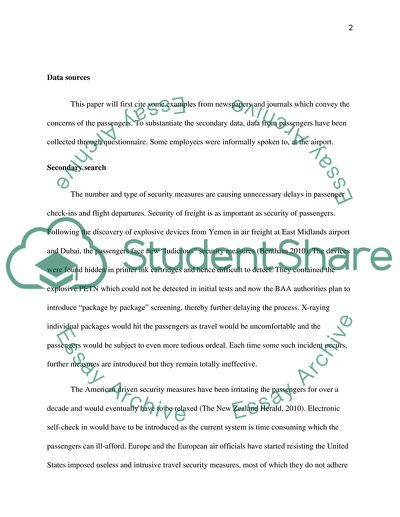 Analysis of Security of the Airport