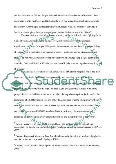 The Creation and Growth of the National Association for the Advancement of Colored People